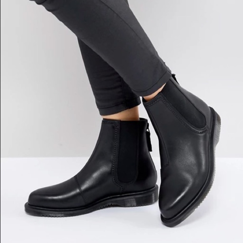 Dr. Martens Zillow Chelsea Boot In Black Leather